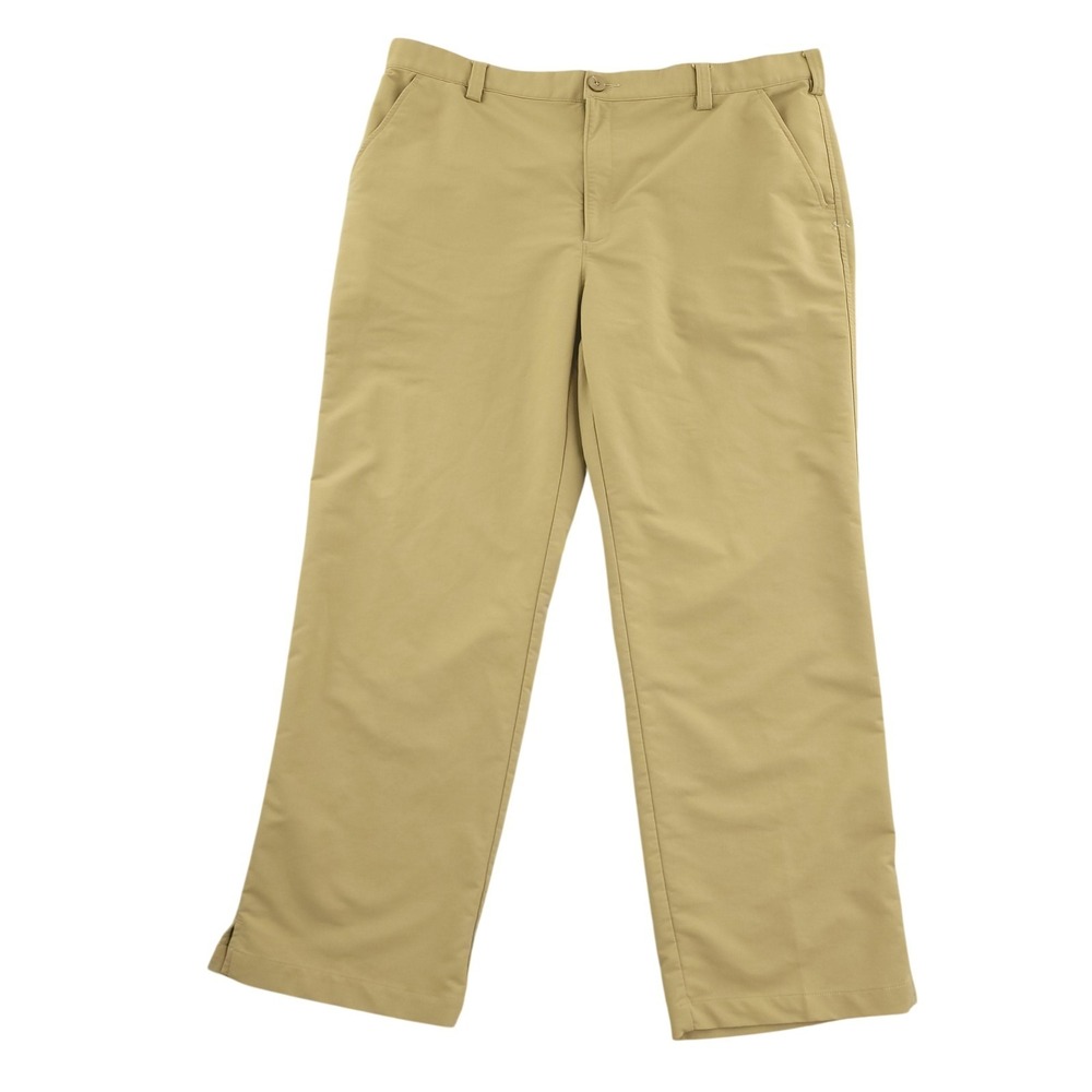 Under Armour Pants Mens 40x30 Beige Golf Chino Microfiber Performance Stretch